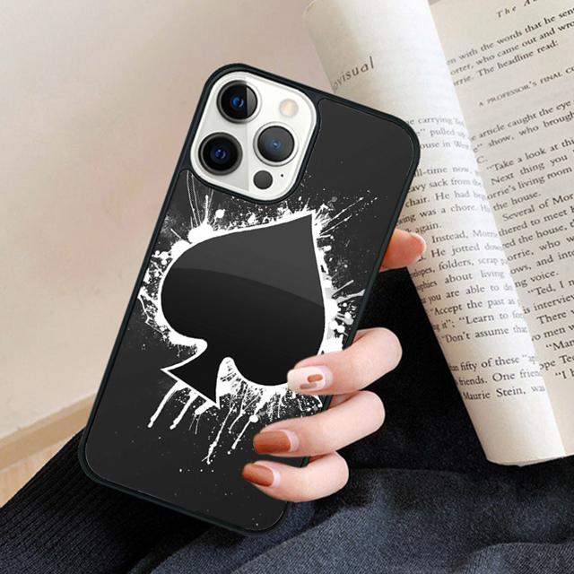 Ace of Spade Playing Card Phone Case Back Cover for iPhone 17 Air 16 15 14 13 11 12 Pro Max Plus Fundas Coque