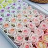 25PCS Valentines Day Soap Rose Bouquet DIY Artificial Flower Gift Set Long Lasting Realistic Blossom Soap Flower Arrangement