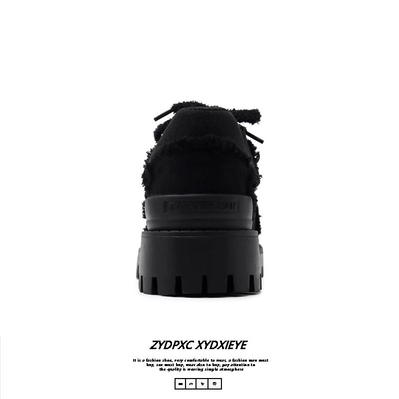 Fashion Leather Shoes For Man Platform Genuine Leather Big Size Shoes High Quality Designer Formal Platform Casual Shoes Outdoor