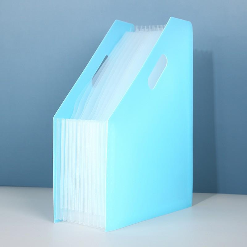 A4 Vertical Accordion File Organizer - Rainbow Desktop Storage Folder for Students and Office Use