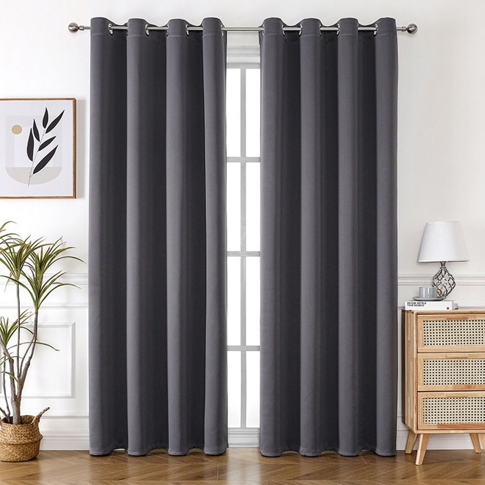 Door Curtains Drapery Panel Sun Protection Shading Curtains Blackout Curtains