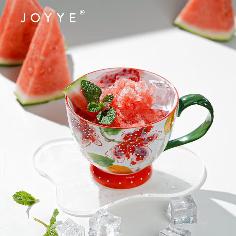 Керамическая кружка с ручной росписью в виде цветка JOYYE