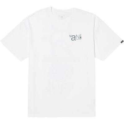 Vans X Asian Artist Collection Logo Casual Round Neck Short Sleeve T-Shirt Unisex Tops White VN000HA9WHT1