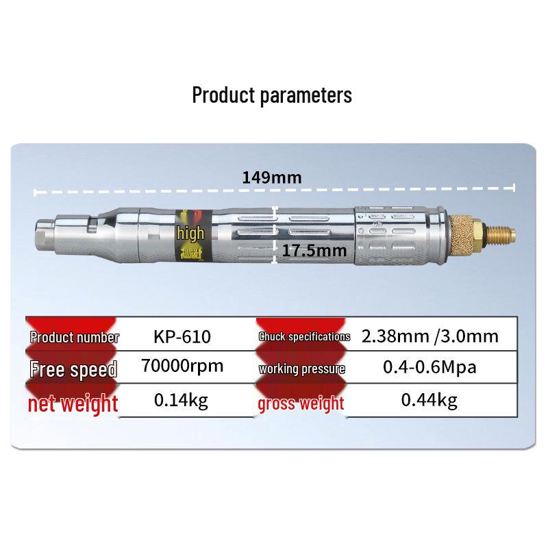 Gaobao Pneumatic Wind-Powered Engraving Pen and Mold Grinder