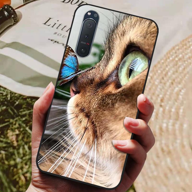 Für Sony Xperia 5 II Hülle Silikon Rückseite Handyhülle für Sony Xperia 5 II Hüllen Xperia1 III L4 Weiche Bumper Coque Cool Fundas