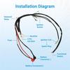 Pit Bike Wiring Harness For 4-Stroke Engine Electric Start For 50Cc 70Cc 90Cc 110Cc Taotao SSR 70 X-Pro 4 Wheelers Parts