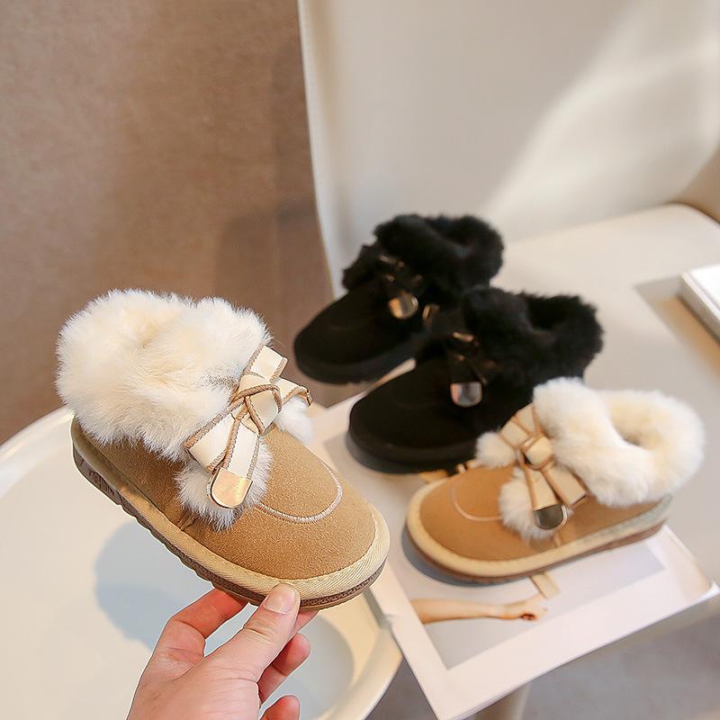 Winter new soft soled cotton thickened children's cotton shoes