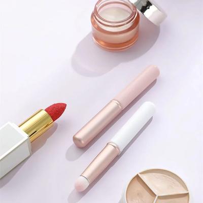 1 Pinceau à Lèvres Multifonctionnel à Tête Ronde Pinceau Portable Estompeur Détail Circulaire Pinceaux de Maquillage
