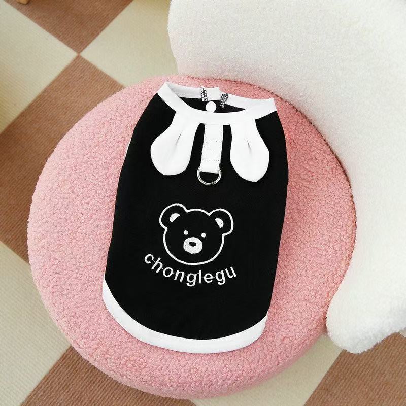Cartoon Ins Style Dog Clothes Spring/Summer Comfortable Breathable T-shirt Cute Clothes