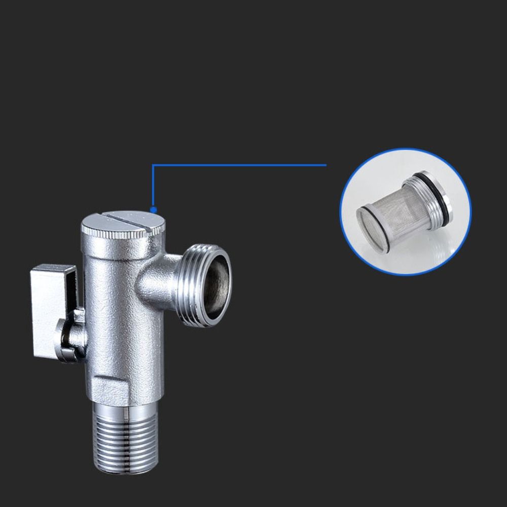 Space Saving Two Way Angle Valve Water Saving Washing Machine Faucet  Kitchen Bathroom Tools