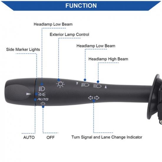 Multi-function Turn Signal Switch for 2005 2006 2007 2008 2009 2010 Chevy Cobalt