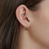 [Worn by Taeyeon] Basic ring Earring-GOLD(PRE372-GL)