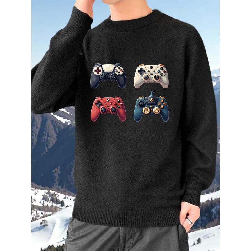 

Модернистский рождественский свитер - Сдержанная элегантность с тонким праздничным настроением XXL чёрный