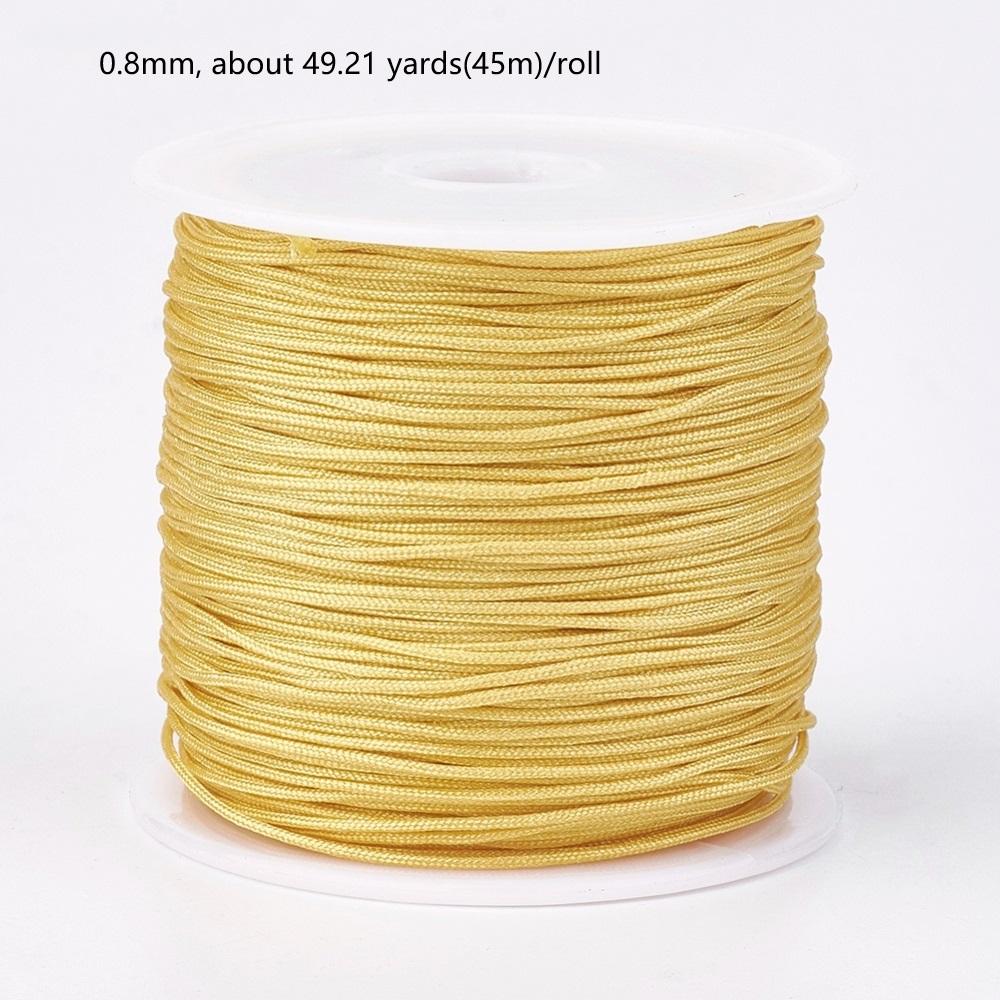 1Roll 100m/roll 0.8mm Nylon Thread Cord Bracelet String Chinese Knotting Cord Red Thread Beading Braided Ornament for DIY