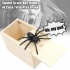 Prank Spider Box Wooden Scare Box Joke Toy Funny Gift 1Pcs Prank Box Toy Kids Party T7V9