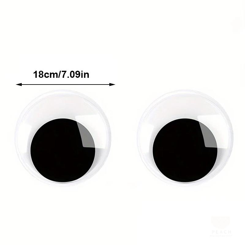 

1Pair Self Adhesive Cute Huge Googly Eyes Fridge Wall Sticker Funny Large Black Plastic Eyes Sticker Diy Scrapbook Dolls Eyeball 180MM
