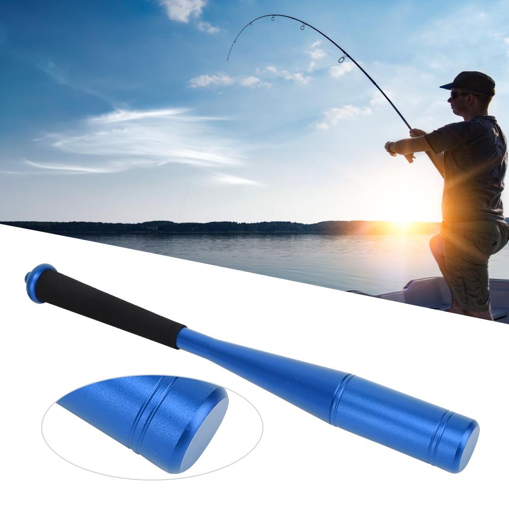 Aluminum Alloy Fishing Hammer Knock Tool Fishing Bat with Soft Handle for Fish Stick