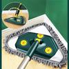 Washing Glass Ceiling Car Wash Cleaning Squeegee Kitchen Wall Flat Mop Windows Telescopic Wiper Brush With Chenille Triangle Mop