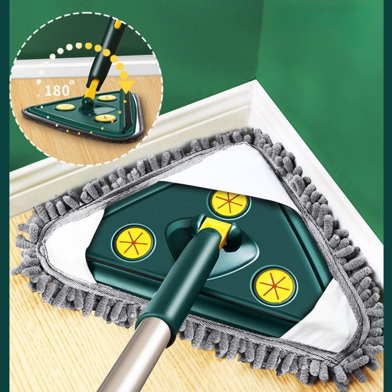 Washing Glass Ceiling Car Wash Cleaning Squeegee Kitchen Wall Flat Mop Windows Telescopic Wiper Brush With Chenille Triangle Mop