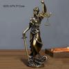 Statua di Personaggio Retro Europea Scultura Mitologia Greca Themis Dea della Giustizia Statuetta Zeus Decorazione Scrivania Ufficio Casa