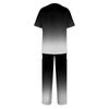 Frauen Kurzarm V-ausschnitt Tops + Hosen Arbeits Set Anzug Lose Beiläufige Kurzarm T Shirts Top Und Lange Hosen trainingsanzug
