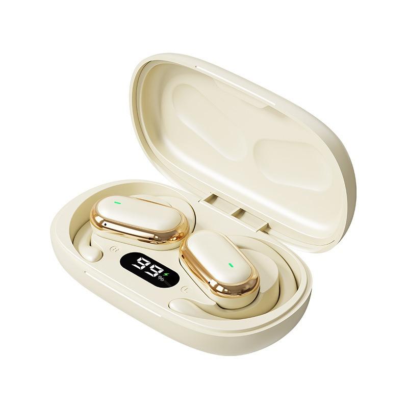 Wireless Bluetooth Earphones, Ear-hook Earbuds Power Display Earphone for HD Sound Headphones Sports Music Headsets