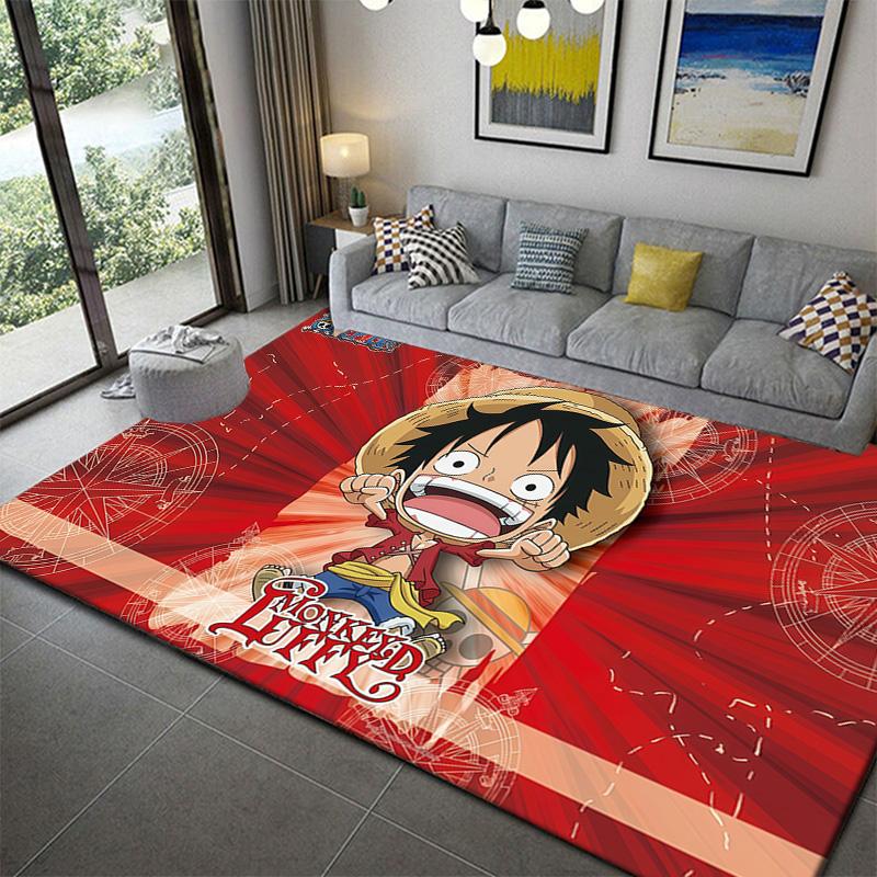 

One Piece Anime Symbol Pattern Rug Soft Non-Slip Mat for Bedroom Living Room Decor 60x90cm