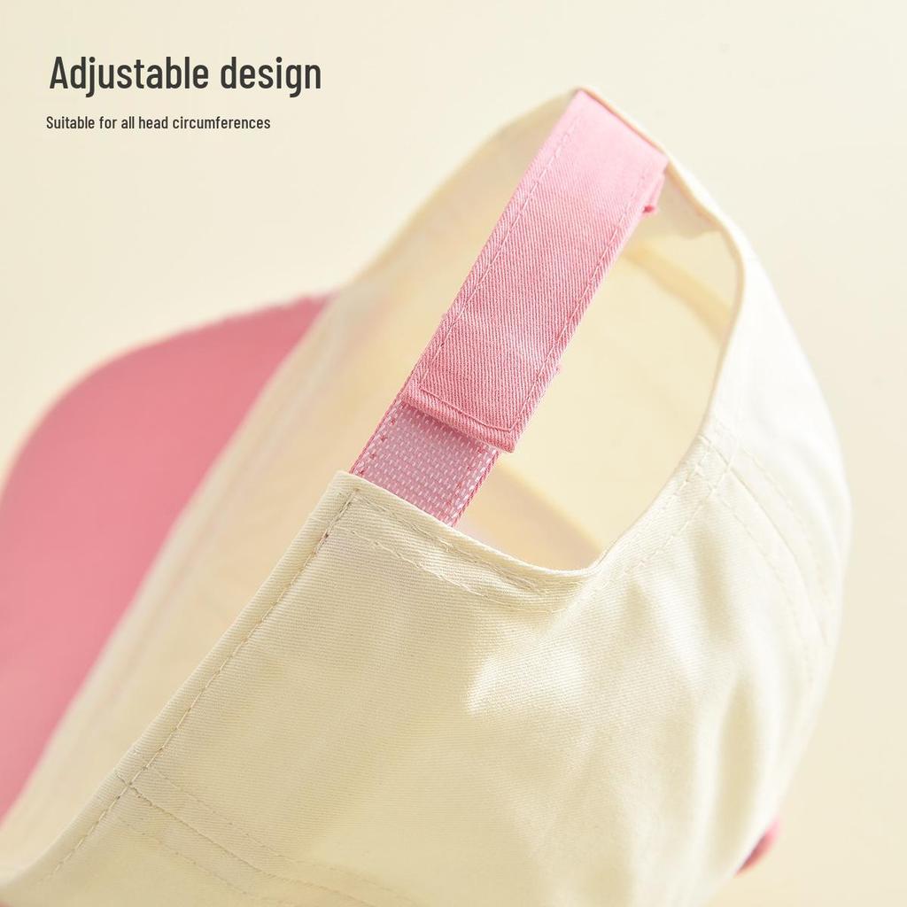 Stylish Cartoon Embroidered Duckbill Baseball Cap for Girls with Sun Protection.