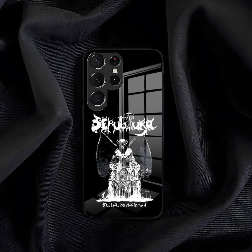 Sepultura Band Phone Case For Samsung S26 S25 Edge S24 S23 S22 S21 S20 Ultra Plus FE Glass Cover