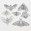Gothic Skull Moth Pendant: Zinc Alloy Jewelry Accessory