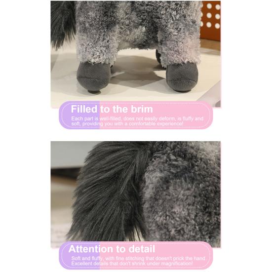 Pluszowa zabawka Jednorożec Tęcza Marzycielski pluszowy koń z gradientowymi kolorami 20/35 cm Miękka dekoracja domu, sypialni, biurka dla dzieci, dziewczynek