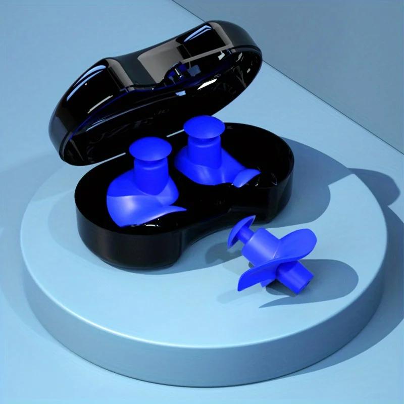 Latest Models A Pair Of Reusable Swimming Earplugs For Swimming, Surfing, And Snorkeling. Available In A Variety Of Colors.