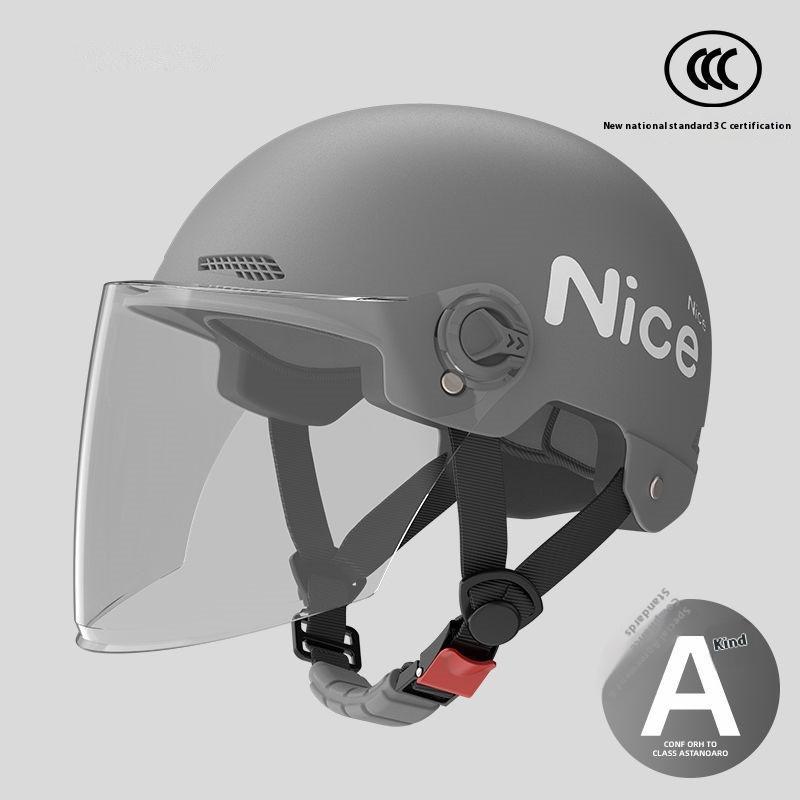 Electric Motorcycle Helmet Men's and Women's Battery Car Riding Sun Protection Summer Four Seasons Universal Helmet