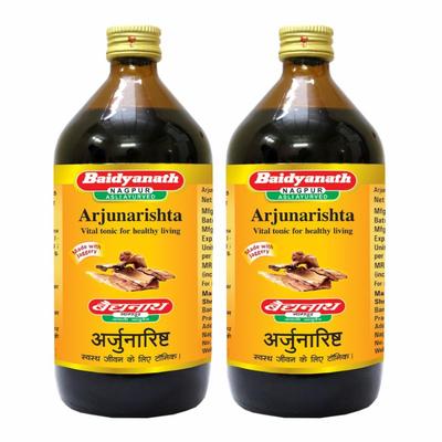 Baidyanath Asli Ayurved Baidyanath Arjunarishta Sirup For Sunn Hjertepleie Og Fordøyelsestonikum - 450 ml(Pakke med 2)