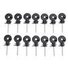 50 Pcs Electric Fence Insulator Screw In Fence Ring M5 Thread Wood Post Self Tapping Insulator for Animal Husbandry