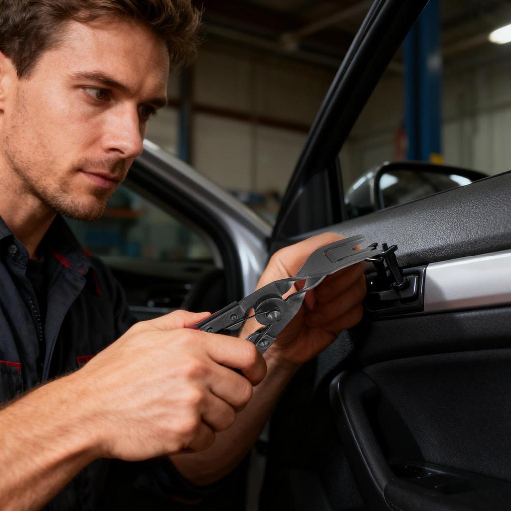 Car Clip Pliers Tool Panel Clip Pliers Fastener Remover Auto Retainer Clip Trim Rivet Removal Tool for Truck RV SUV Repair