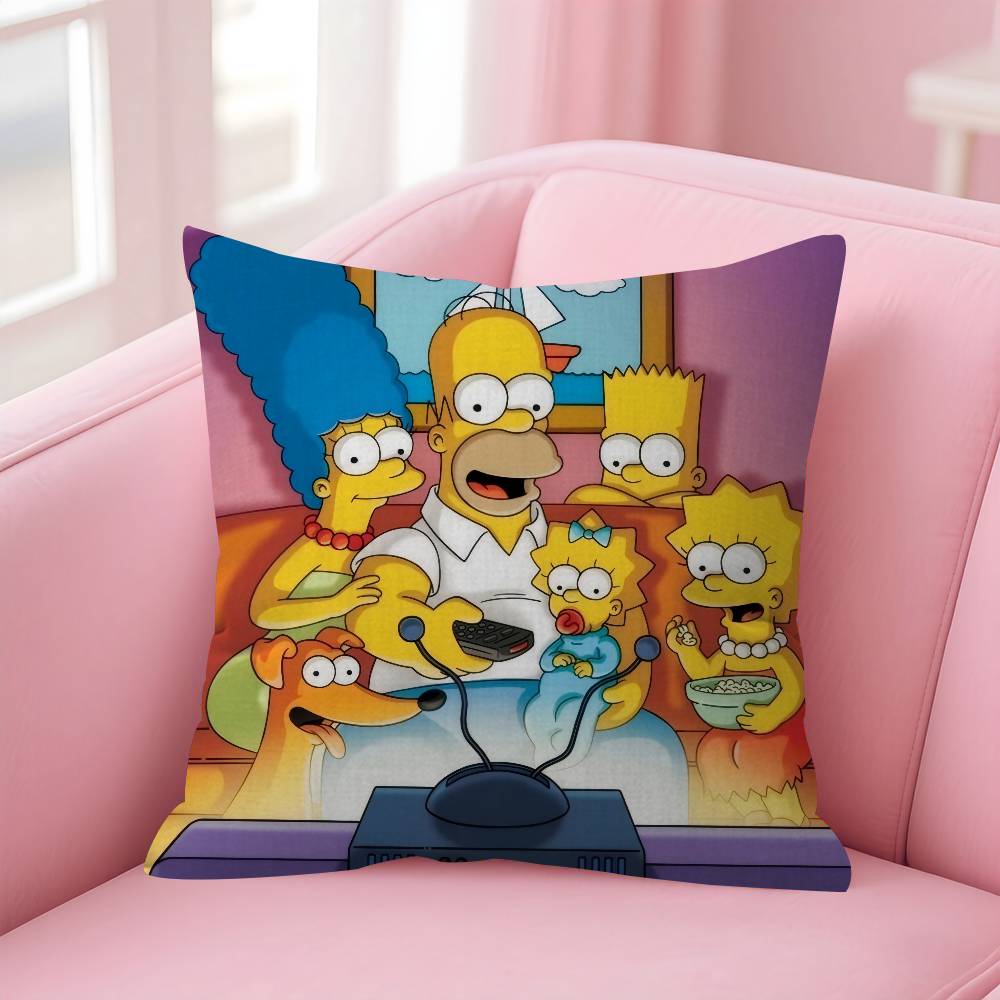 Cartoon The Movie SSimpsons Cushion Cover Decorative Pillow Sofa Home Decor Case Pillow Cases
