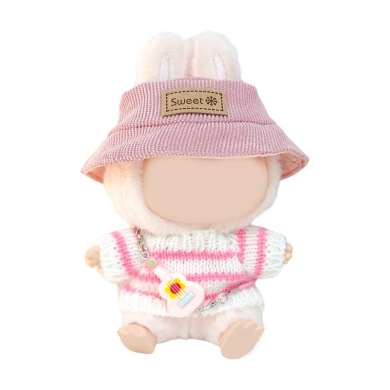 Popular Doll Sweater with Plush Hat and Accessories For Children Creative Pretend Play Game Figure Doll Display Decors