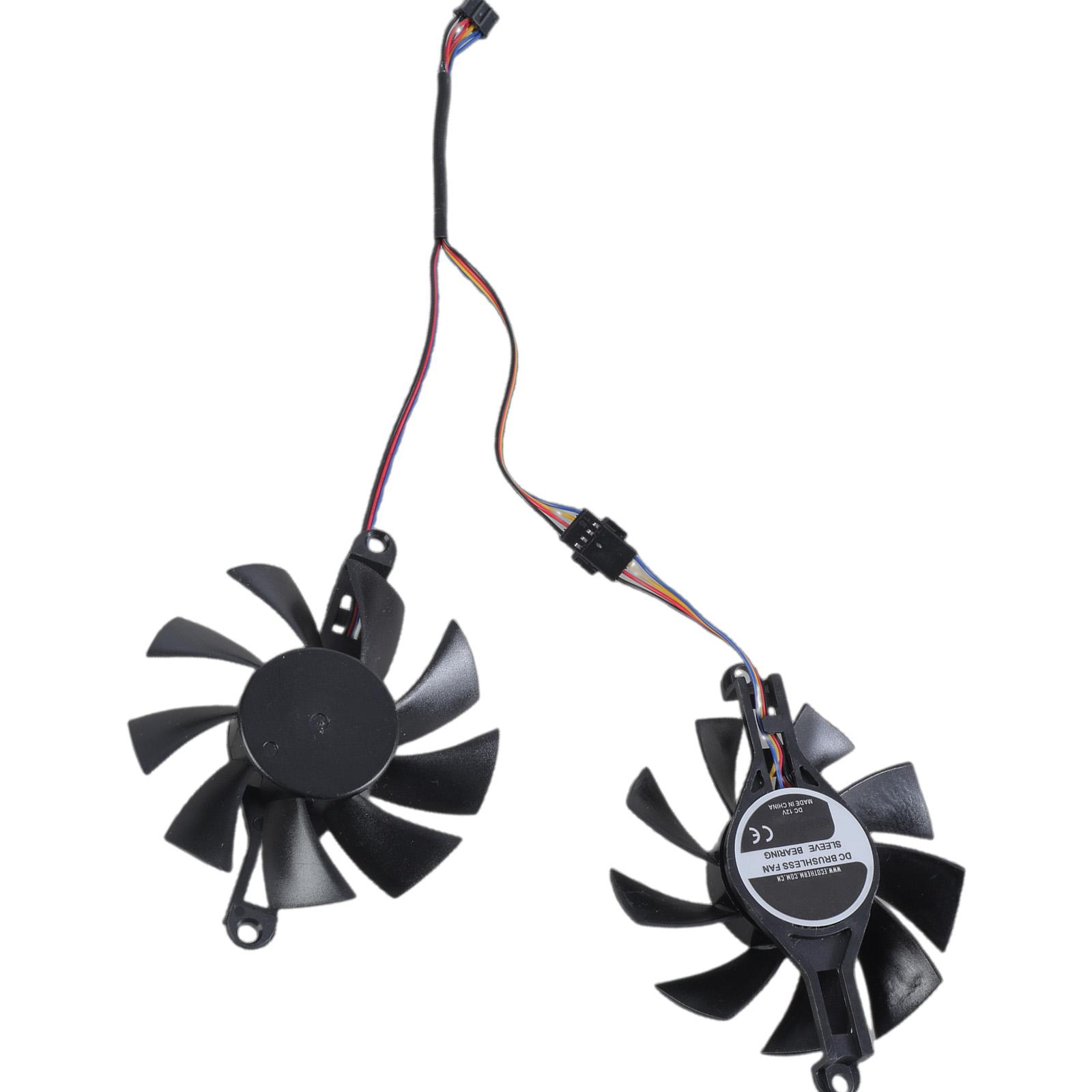 

Универсальный 80мм 4-контактный охлаждающий вентилятор Запасная часть для видеокарты Kinology RX580 2048 Аксессуары для управления охлаждающим вентилятором