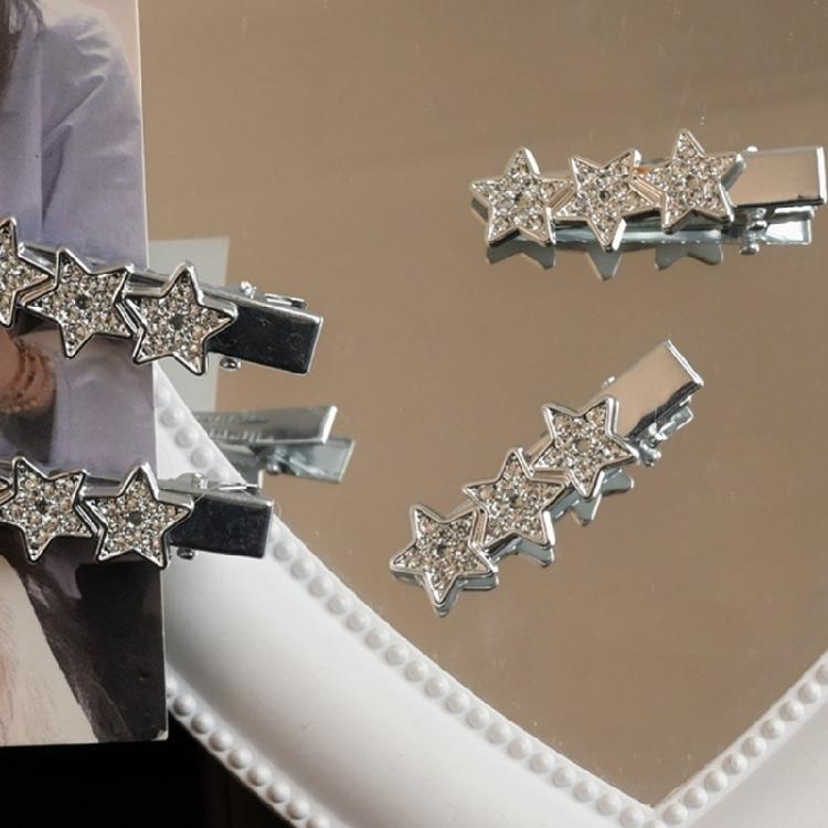 Glitzernder Diamantstern Haarspange Pferdeschwanz Pony Reise Haarnadeln Hübsche Haarspange