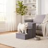 3 Pieces Foldable Pet Stairs Non-Slip Feline Dog Step Stool 2-in-1 for Home
