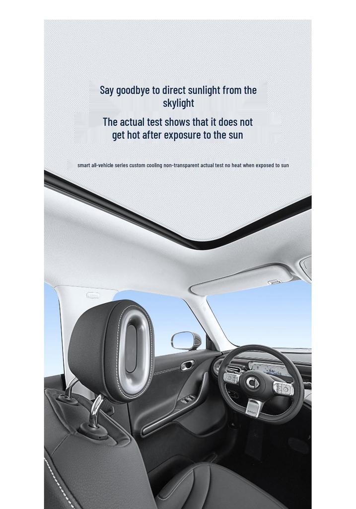 Electrostatic Sunroof Sunshade for Mercedes-Benz SMART FORFOUR 135