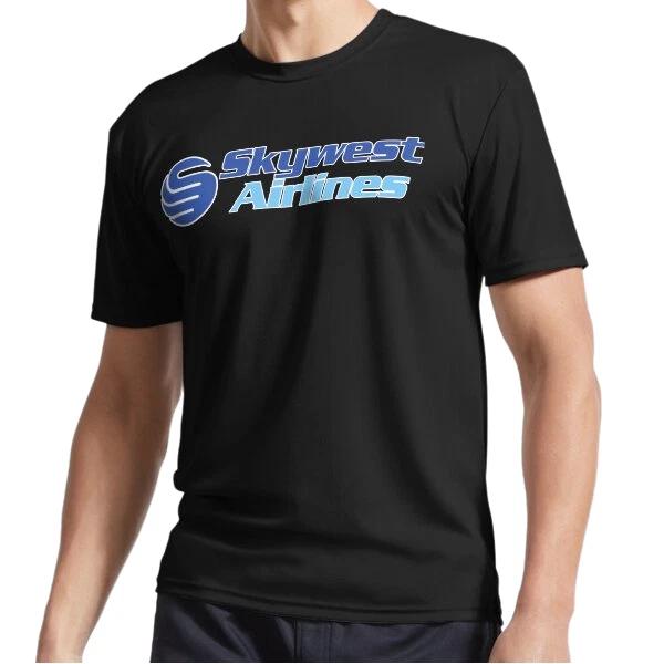 New Skywest Airlines Former Logo Active Logo T-Shirt Funny Size S to 5XL M