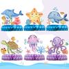 Under The Sea Summer Ocean Theme Birthday Party Decor Kids Boy Background Cute Dolphin Starfish Decoration Event Banner Props