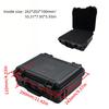 1pc Waterproof Heavy-Duty Protective Tool Box with Pre-cut Sponge Inserts Shockproof Equipment Storage Case for Tools, Cameras