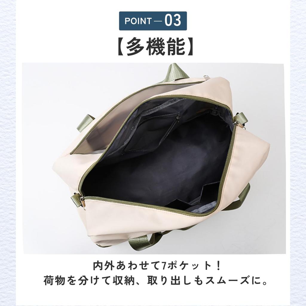 Ideamall Large Capacity Boston Bag, Perfect for School Trips, Hospitalization, Gym, Sports, and Waterproofing