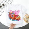 2026 New Edition Peppa Pig Kids' Pure Polyester Short-Sleeved Boys' Sportswear Girls' Casual Top Cartoon Print Summer T-Shirt