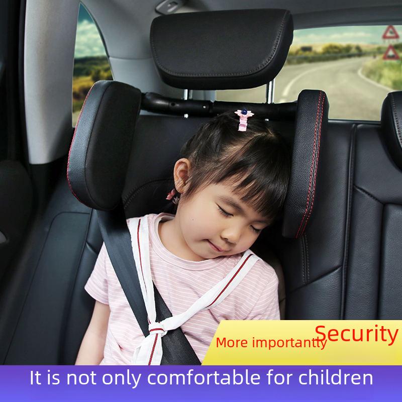 Car Travel Headrest Pillow for Side Sleeping & Cervical Support