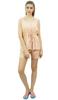 Bimba Womens Drawstring Solid Aqua Pj Set Buttondown Shirt Shorts Dress-10