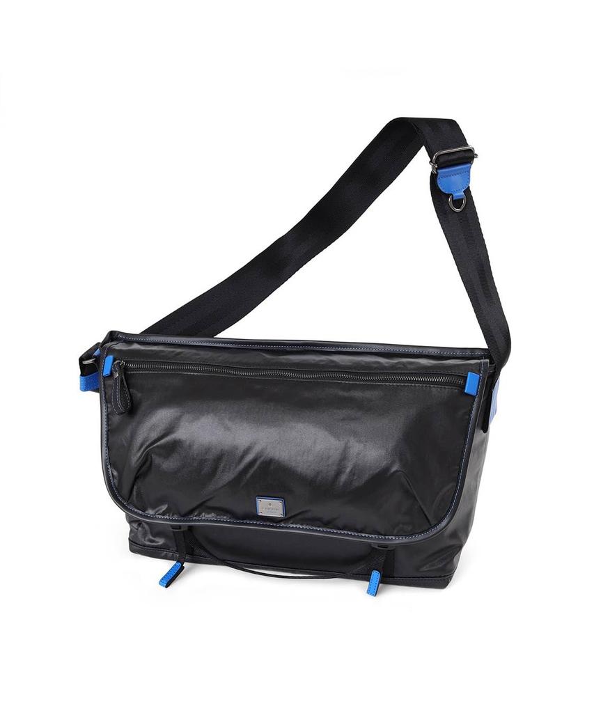 Lanvin en Bleu Heather Shoulder Black Men's Bag,
